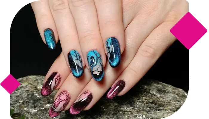 Cat Eye Nail Art Service